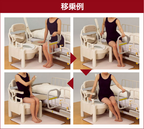 ポータブルトイレの移乗