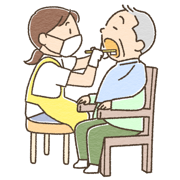 口腔ケアのイラスト