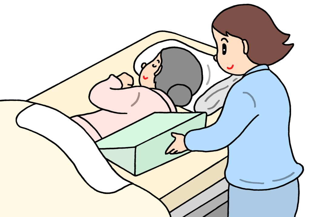 体位変換のイラスト 褥瘡