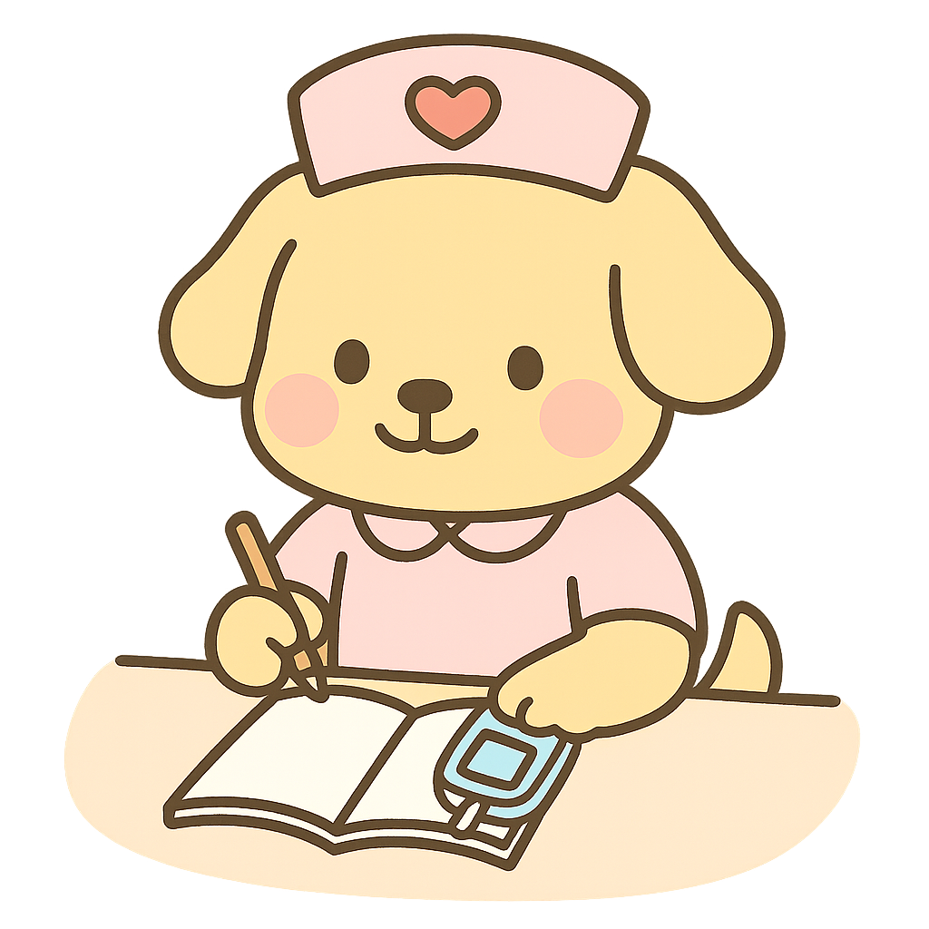 勉強　犬のイラスト