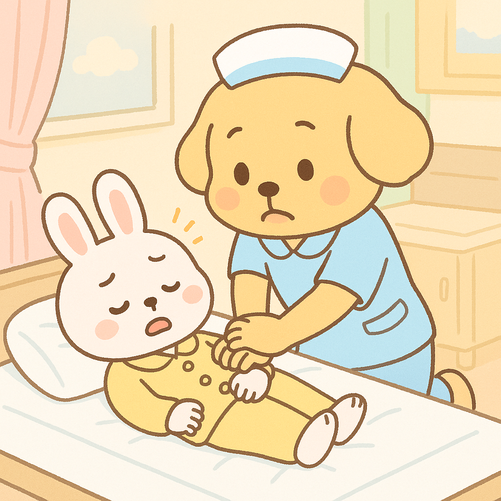 いぬ　うさぎ　イラスト