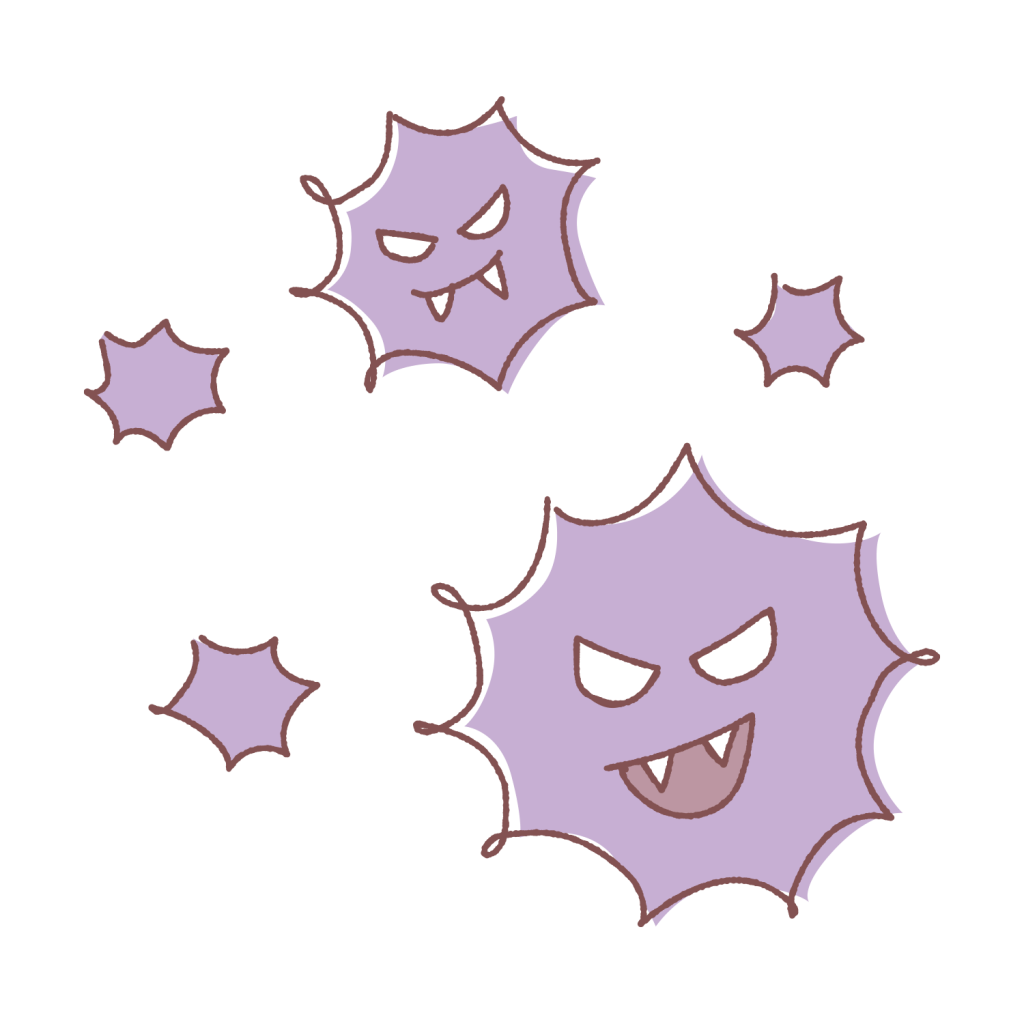 ウイルス　イラスト