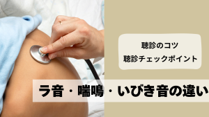 ラ音・喘鳴・いびき音の違いをやさしく解説！看護師のための聴診チェックポイント🎧📝