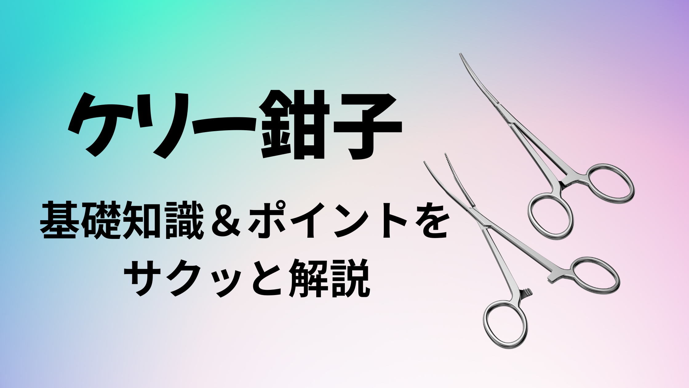ケリー鉗子の基礎知識&ポイントをサクッと解説 - しごとレトリバーガイド