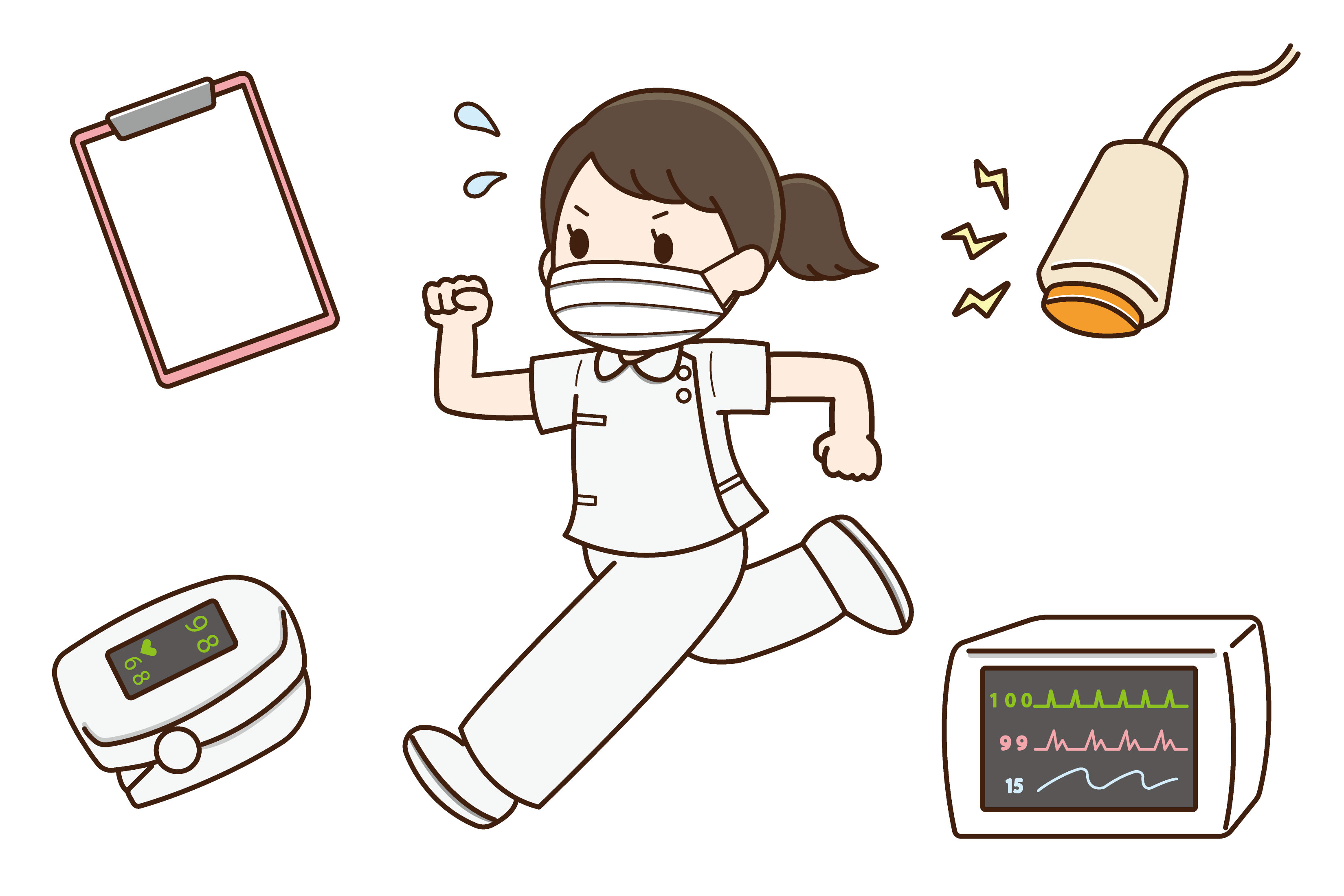 忙しい　看護師