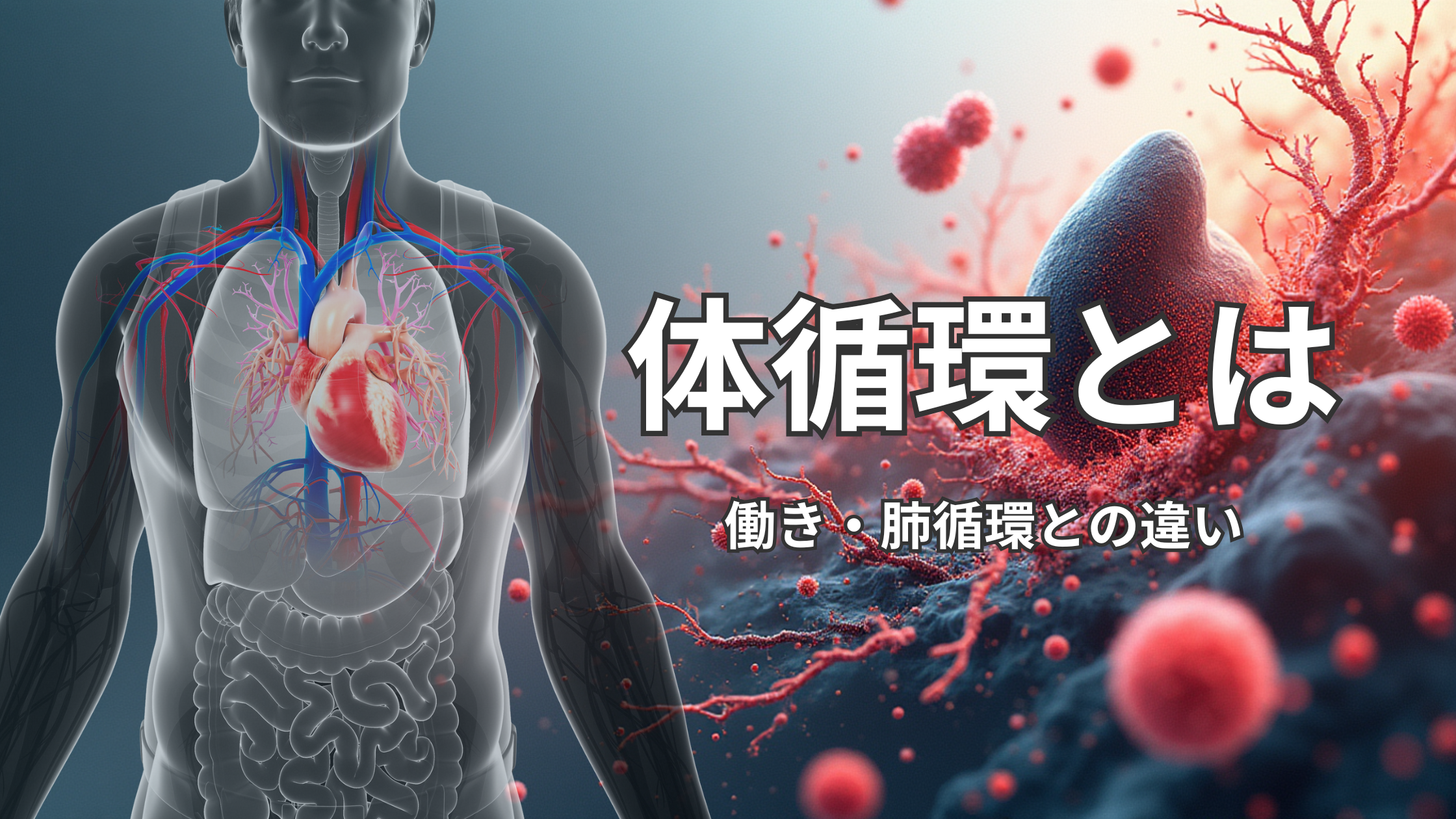 体循環とは?🩸流れ・肺循環との違い・看護での観察ポイントを図でわかりやすく解説!