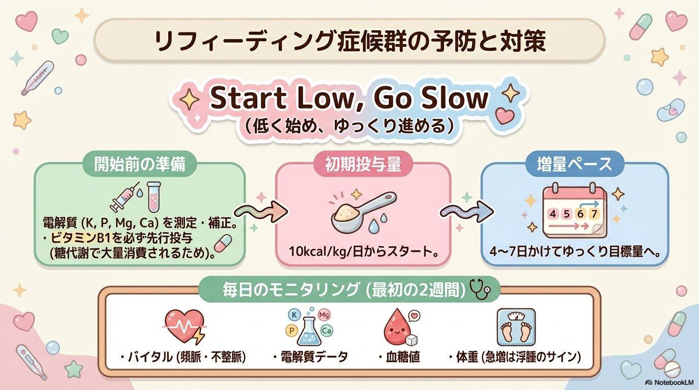 リフィーディング症候群予防 食事の勧め方