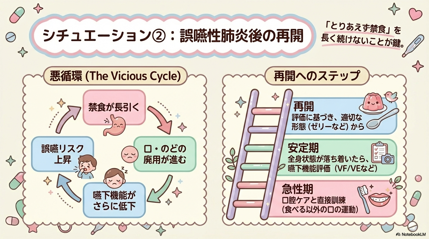 誤嚥性肺炎 食事開始 絶食