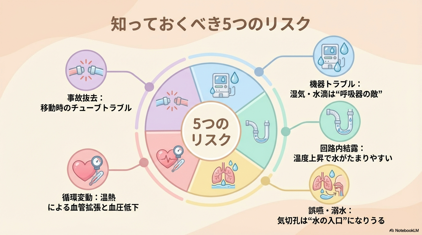 人工呼吸器患者の入浴 リスク