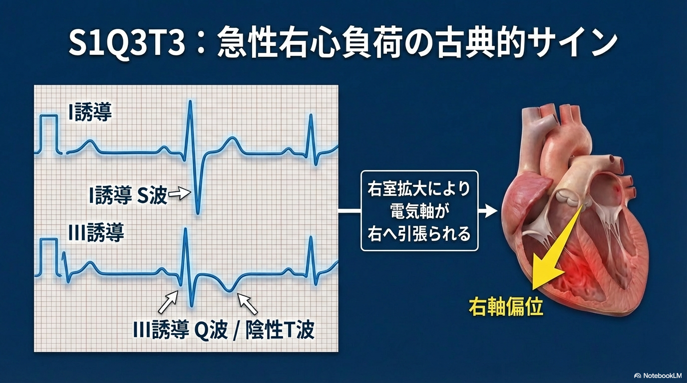 肺塞栓 心電図 S1Q3T3