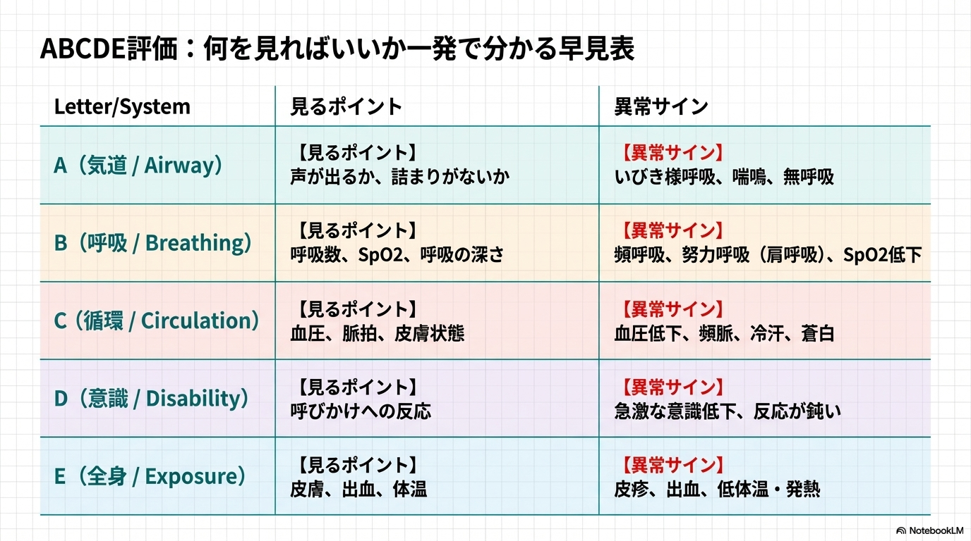 反応なし＋呼吸なしの場合 すぐ応援を呼ぶ 緊急コールを起動 BLSを開始