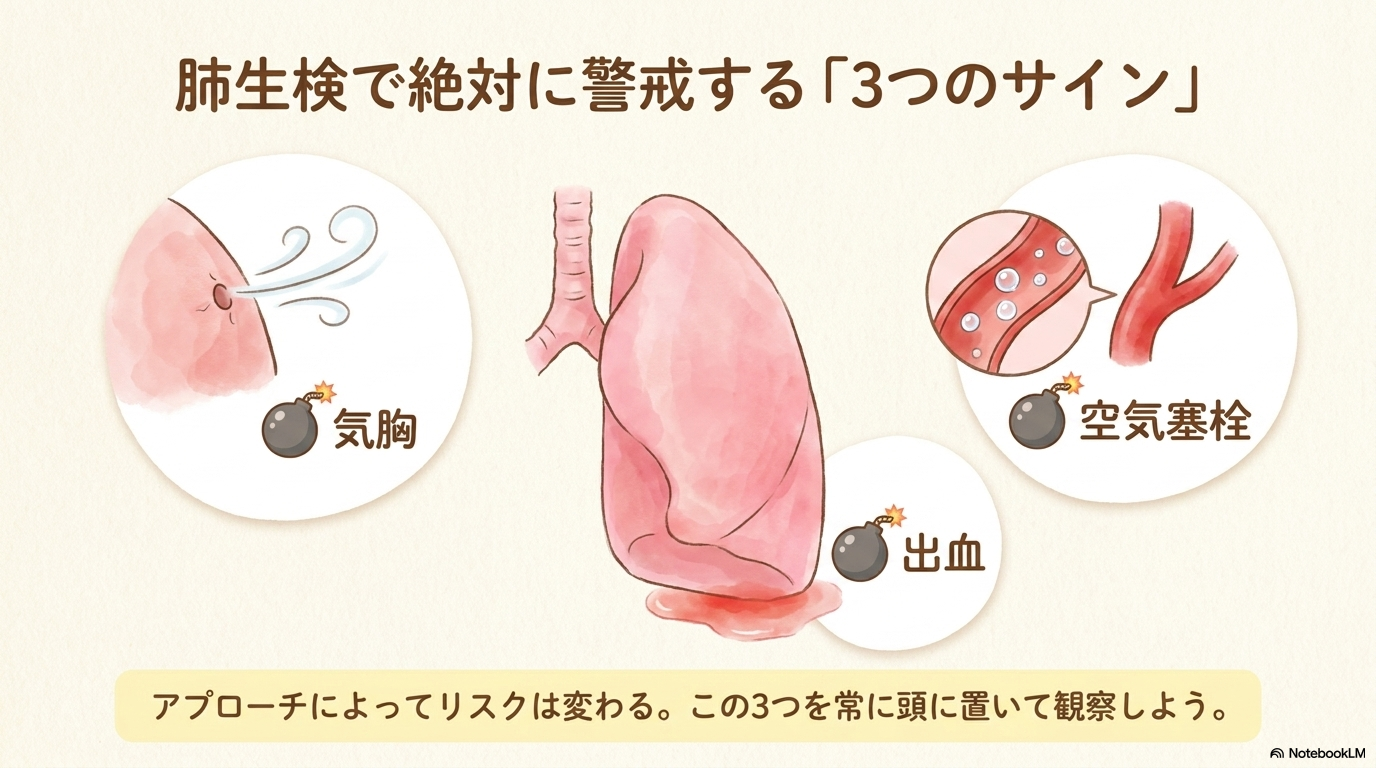 肺生検で起こりやすい合併症とリスク