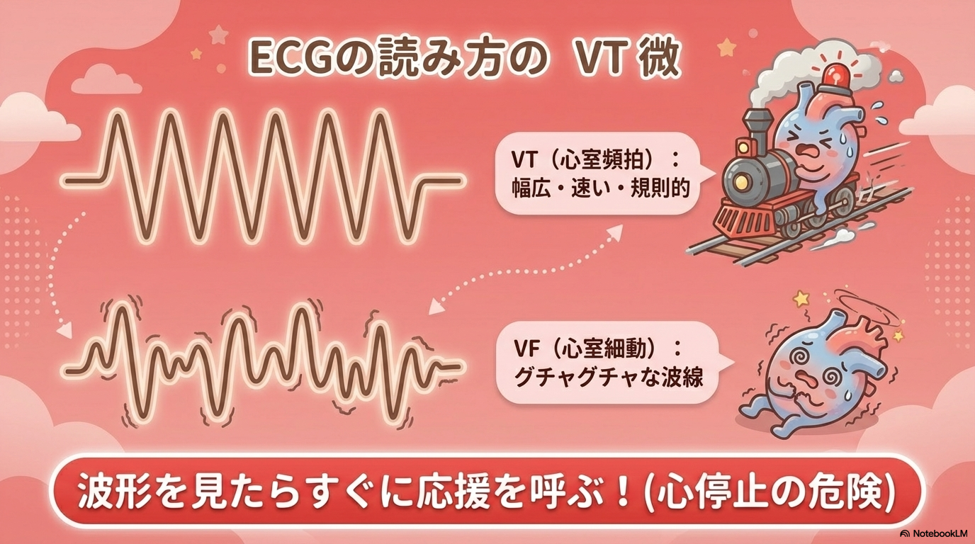 心電図　VT　VF