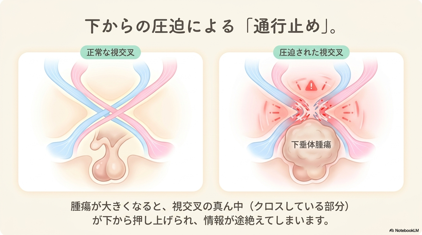 下垂体腫瘍で視野障害が起こる理由