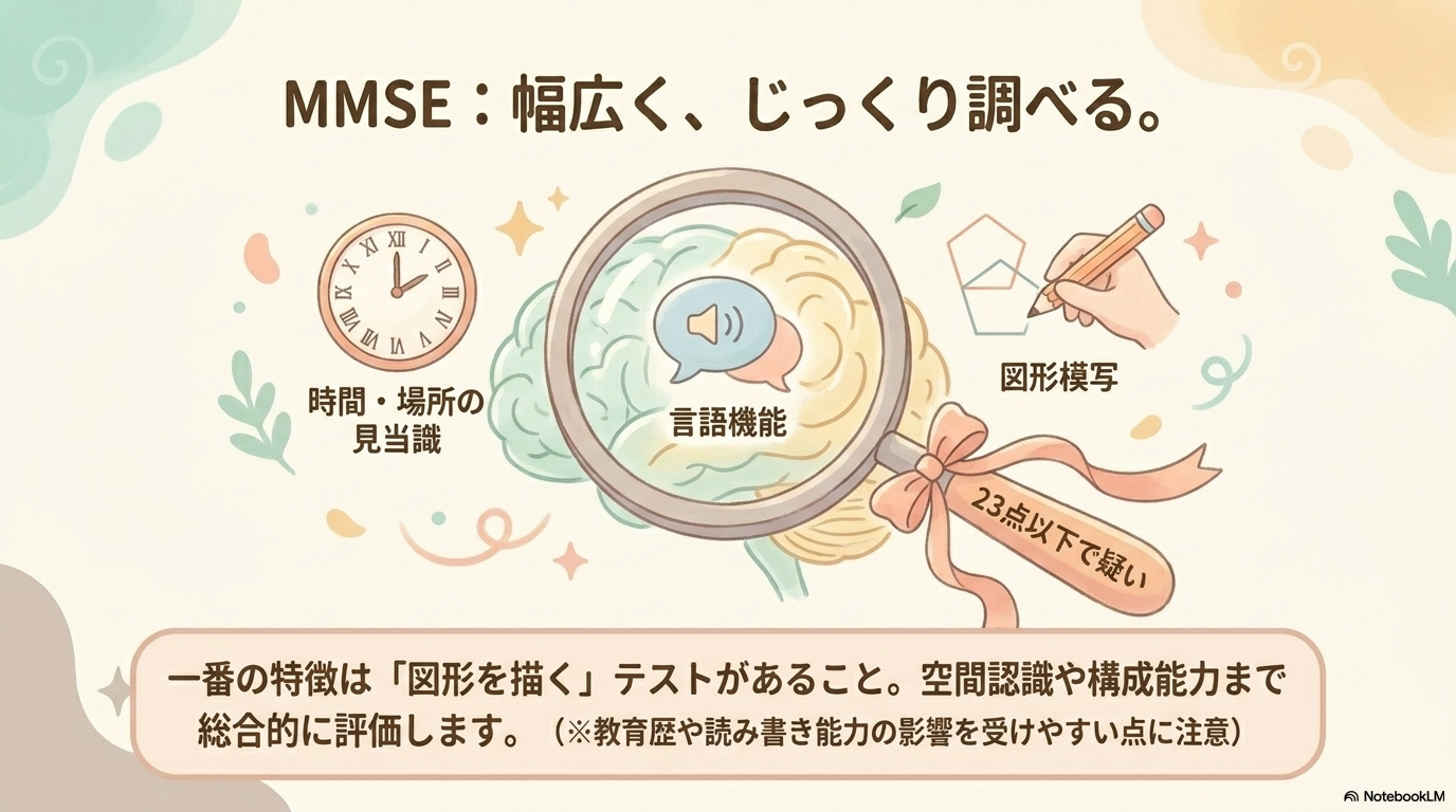 MMSEとは?認知機能を多角的にみる検査
