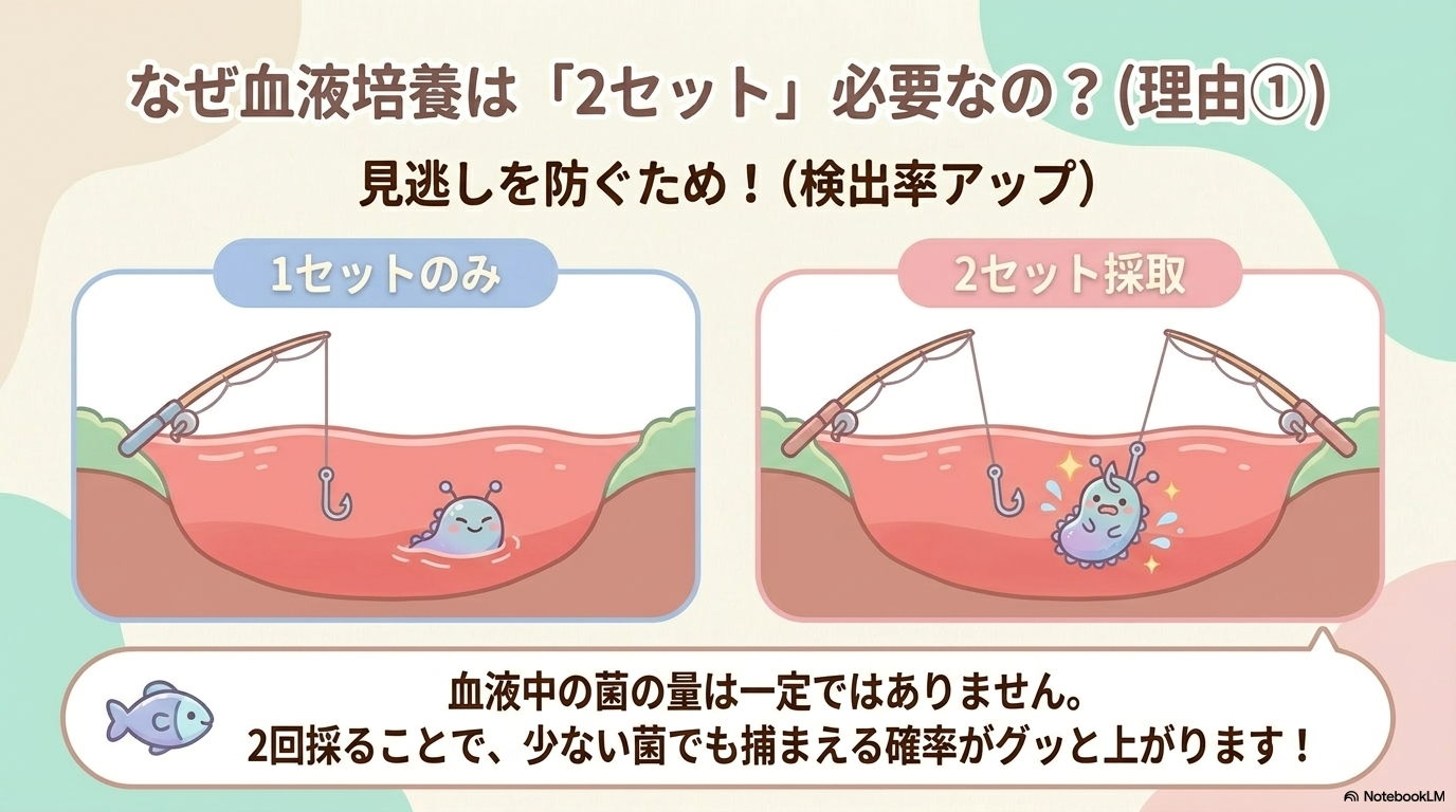 血液培養を2セット