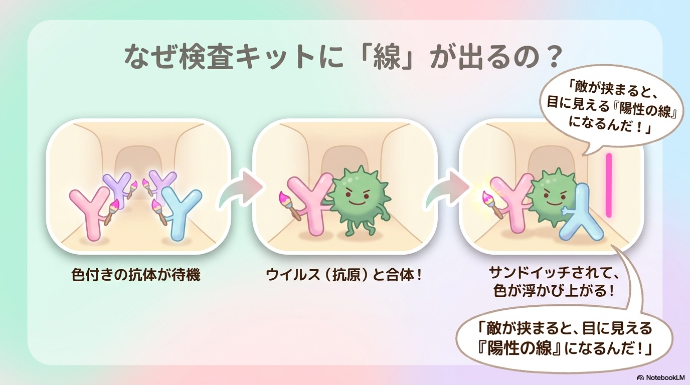 抗原検査が陽性になる仕組み