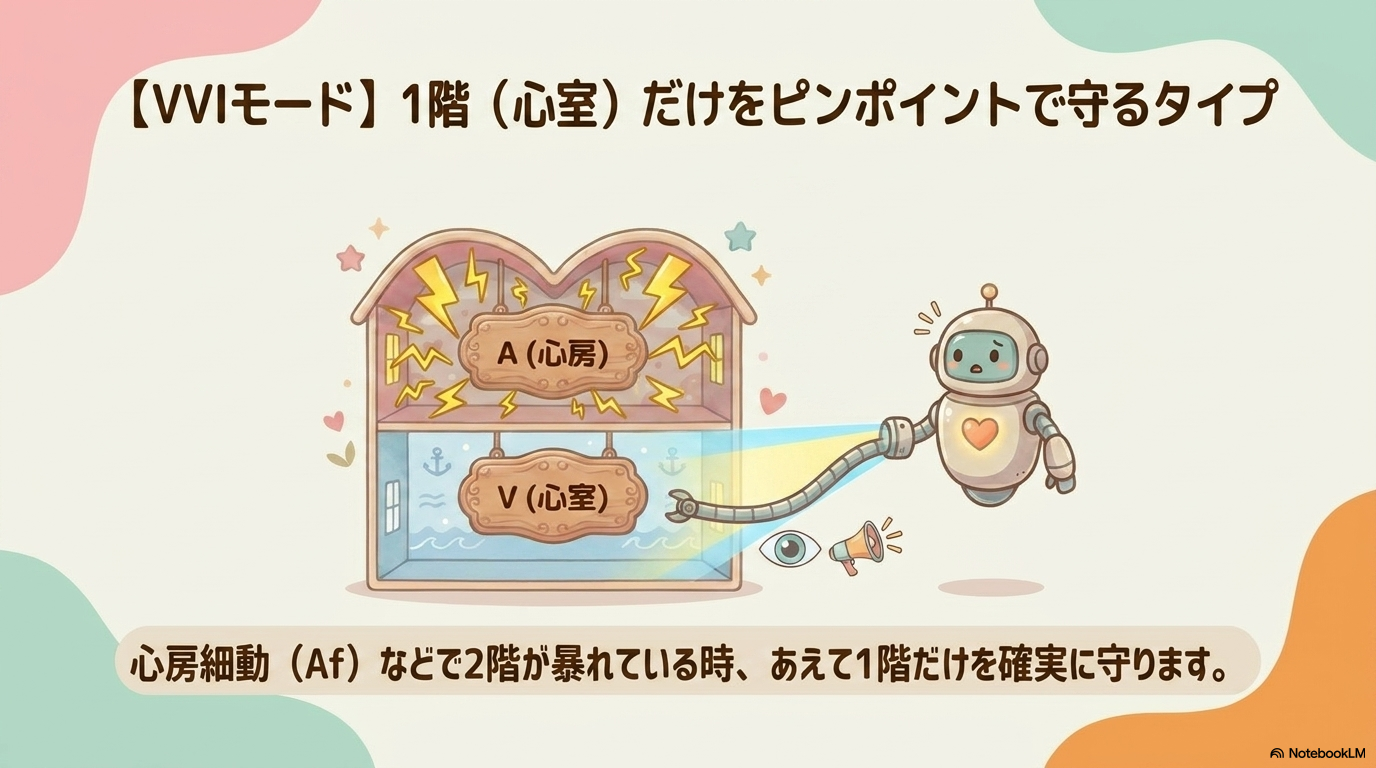 ペースメーカー
手帳
VVI　モード