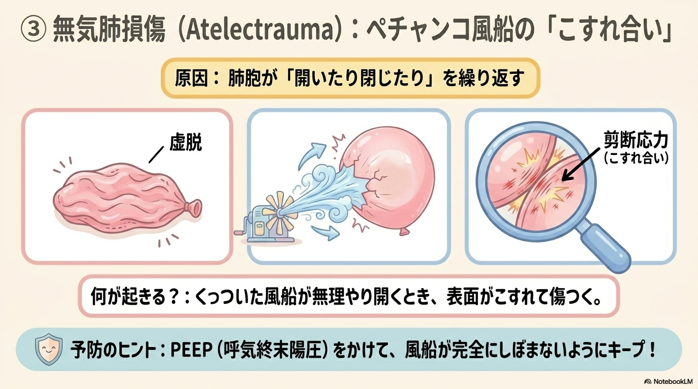 無気肺損傷(Atelectrauma)