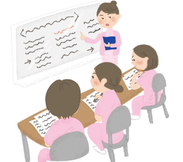 勉強する看護師