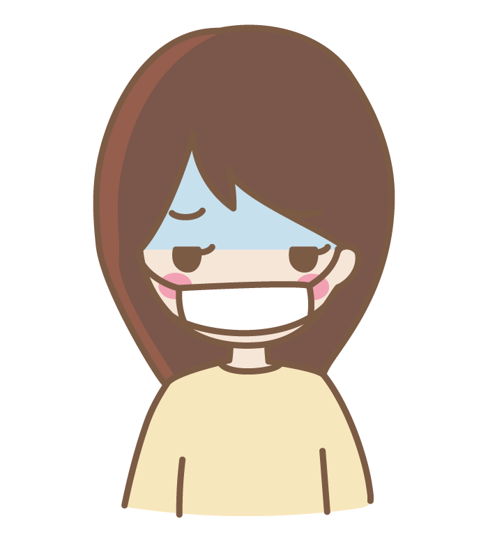 具合悪い女の人